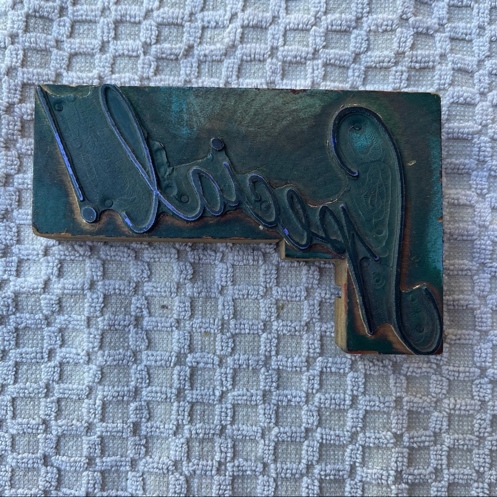 Antique Vintage Newspaper Print Stamp ‘SPECIAL’